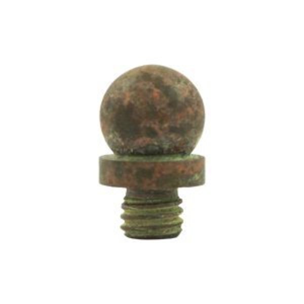 Deltana 1/2 Diameter Decorative Ball Tip Finial For  Hinge Rust DSBT-RT